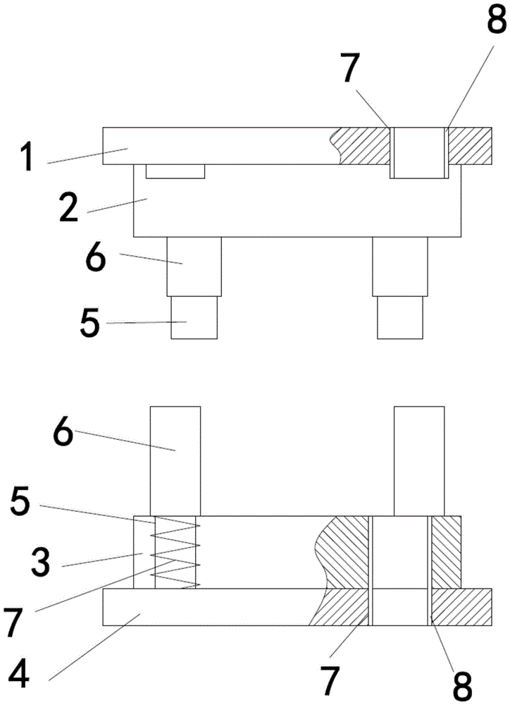 一位三极插套双出成型冲压模具的制作方法