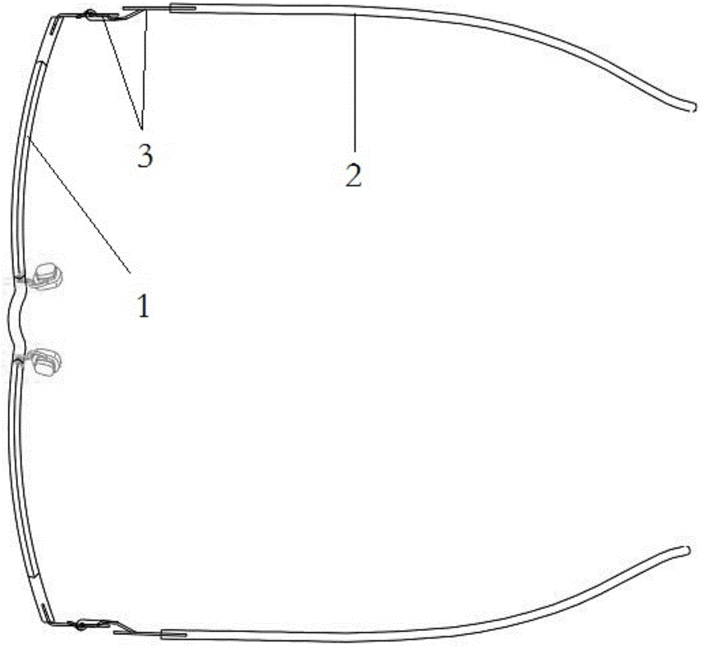 具有弹性折叠结构的眼镜的制作方法