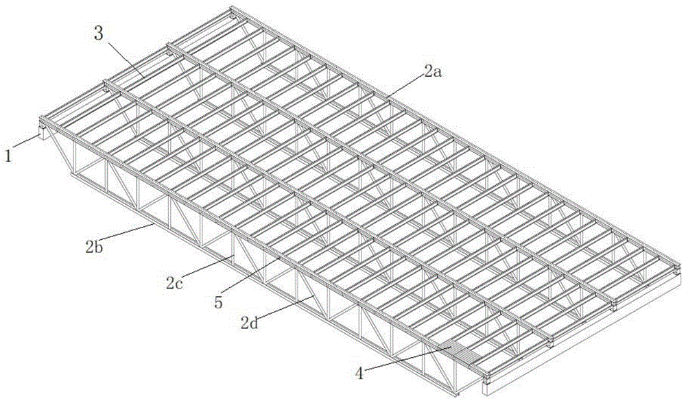 一种大跨度钢结构桁架楼板体系的制作方法