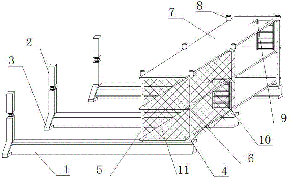 一种建筑工程用悬挑式脚手架的制作方法