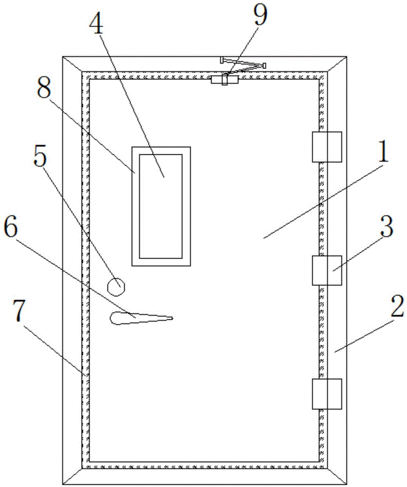 一种智能家具用防火门的制作方法