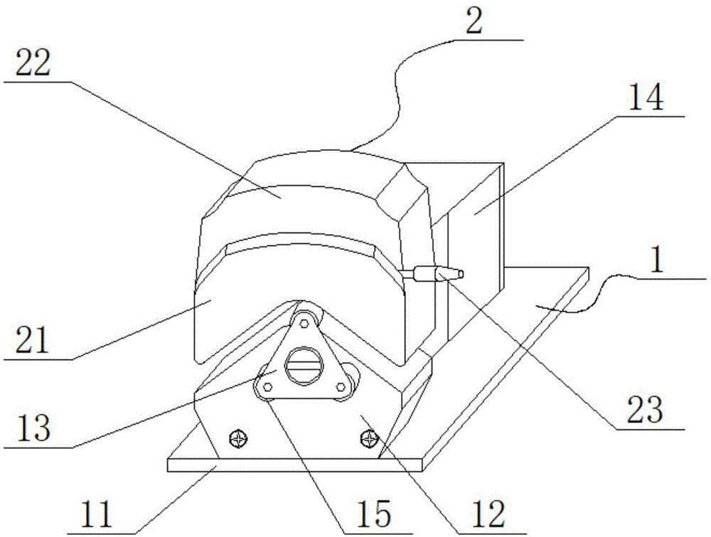 一种带有抬杆锁紧装置的蠕动泵的制作方法