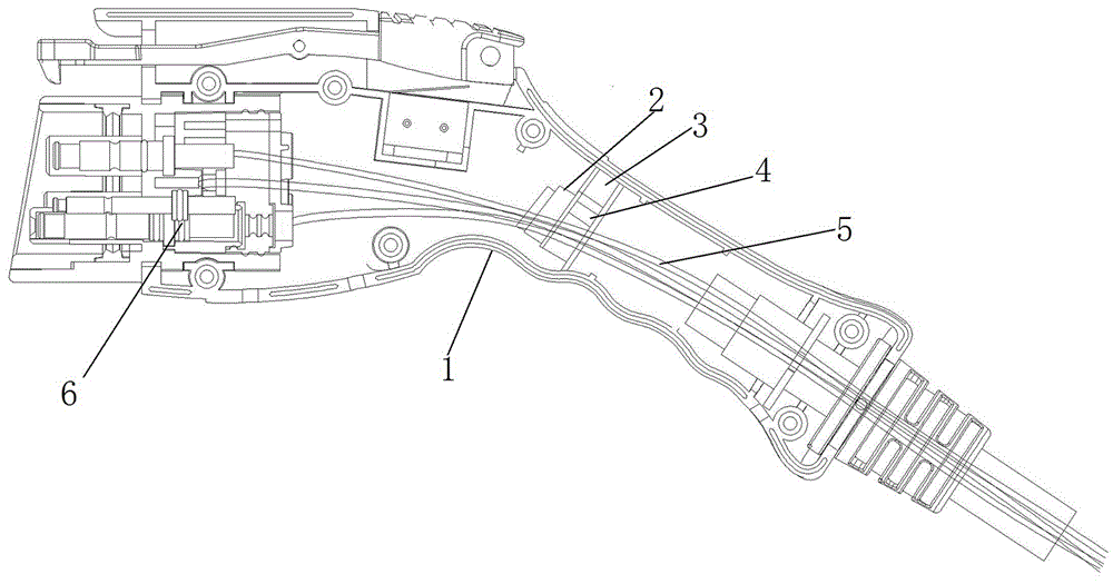 电动汽车美标充电插头电缆线定位装置的制作方法
