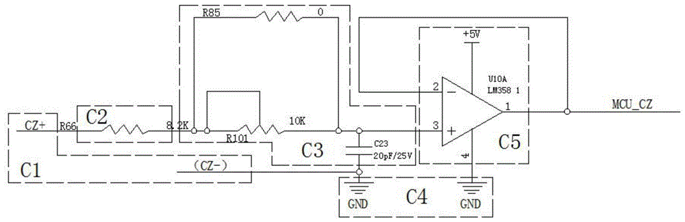 一种处理正交编码器Z信号的低通滤波电路的制作方法