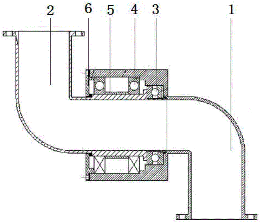一种用于冷凝管清洗机器人的水管相对旋转连接器结构的制作方法