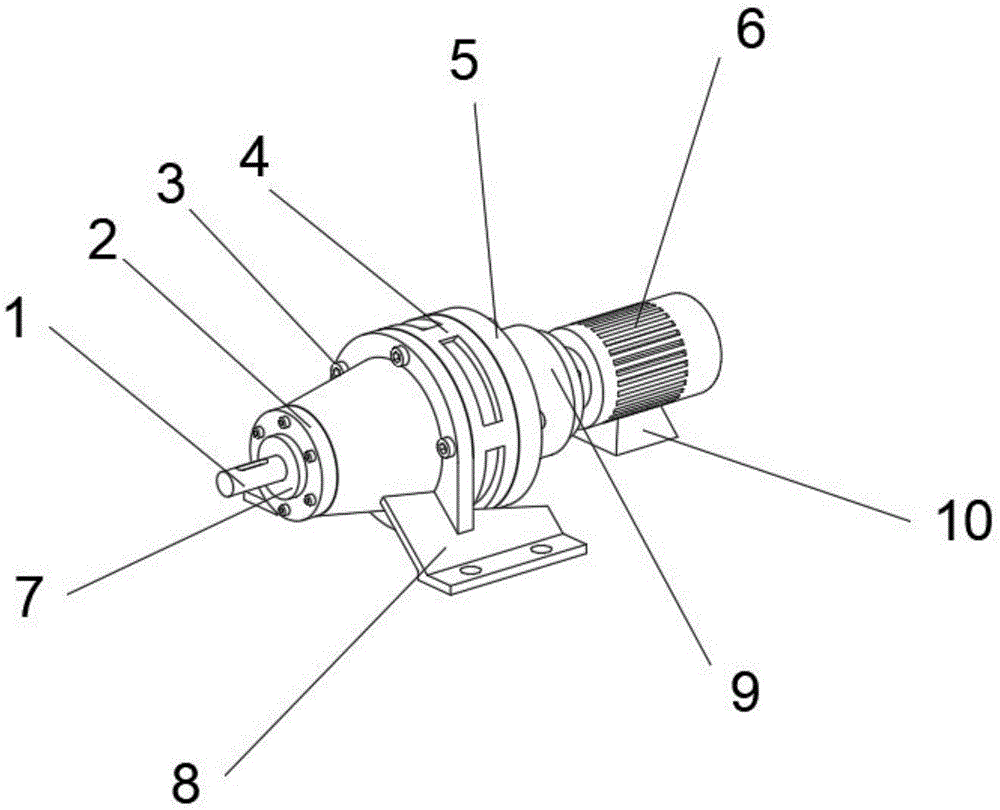 一种混色机摆线针轮减速电机的制作方法