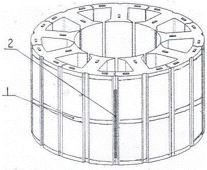 电动液压助力转向系统用无刷直流电机分块式定子铁芯的制作方法
