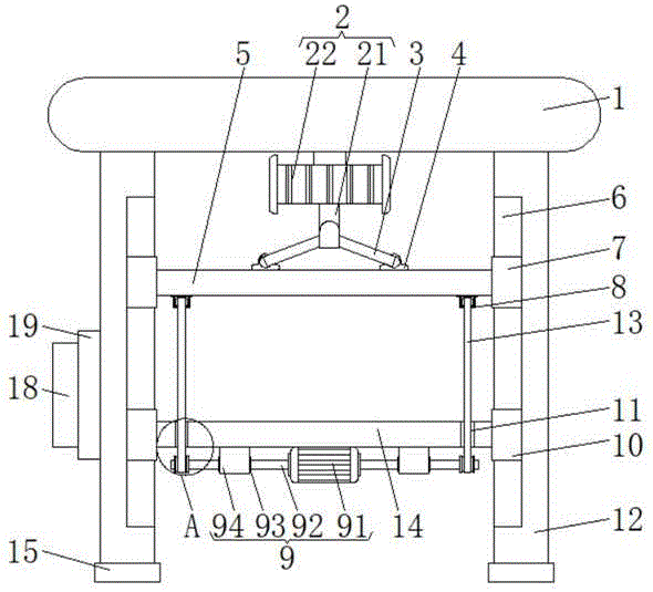 一种悬挂式具有高度调节功能的试验台的制作方法