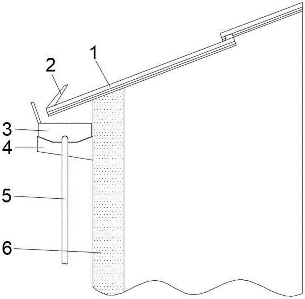 一种建筑设计的屋顶檐口防水机构的制作方法