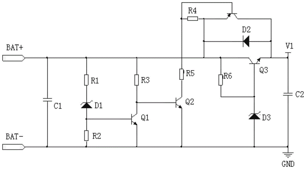 光伏控制器蓄电池通用供电电路的制作方法