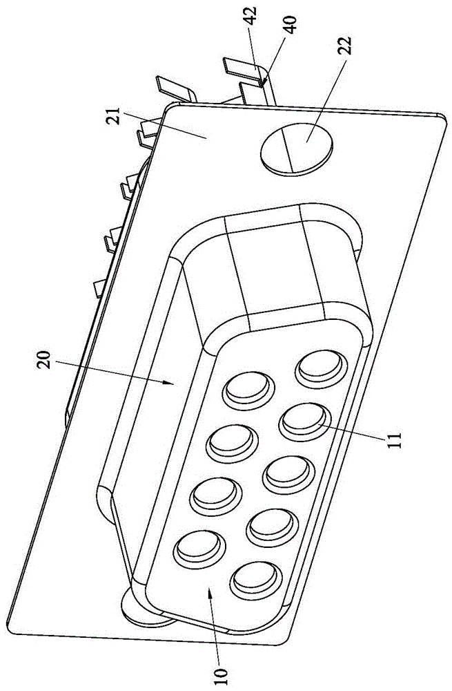 便于生产组装的D-SUB连接器的制作方法