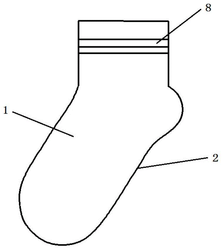 一次性吸汗袜子的制作方法