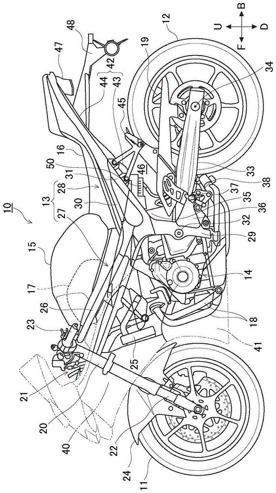 摩托车的整流器安装构造的制作方法