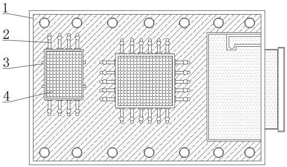 一种高压线性电源管理芯片IC安装结构的制作方法