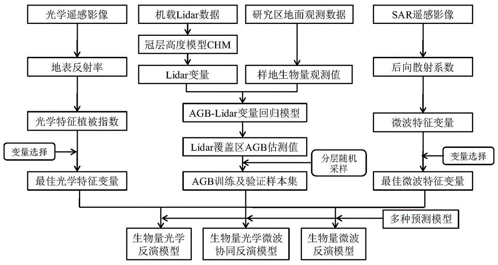 一种城市地上生物量光学微波协同反演方法及系统与流程