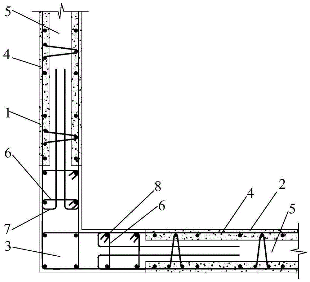 一种L形叠合剪力墙边缘构件的连接构造的制作方法