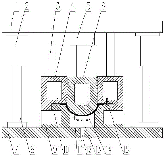 一种凹模与压边圈导向的双动拉深模具的制作方法