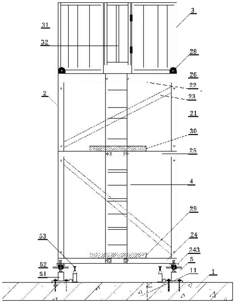 一种逆作法基坑矩形格构柱定位调垂装置的制作方法