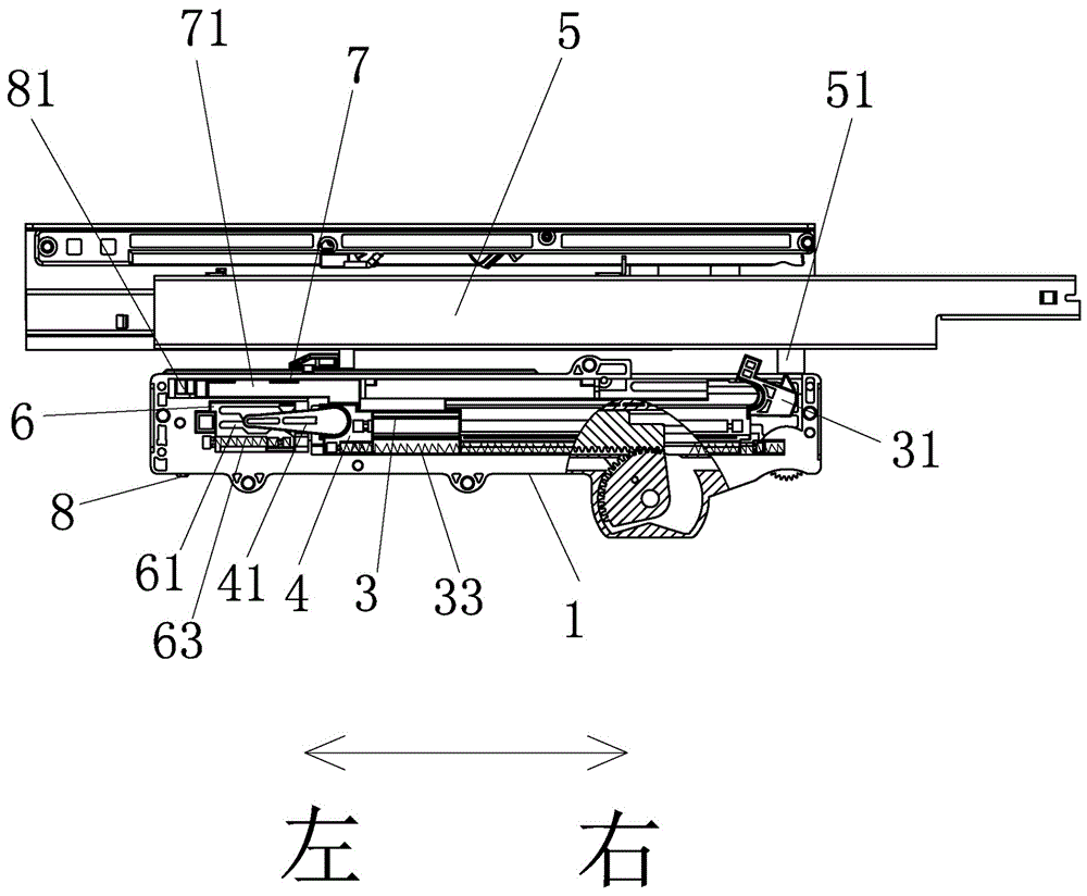 一种具有同步反弹开启功能的抽屉导轨缓冲器的制作方法