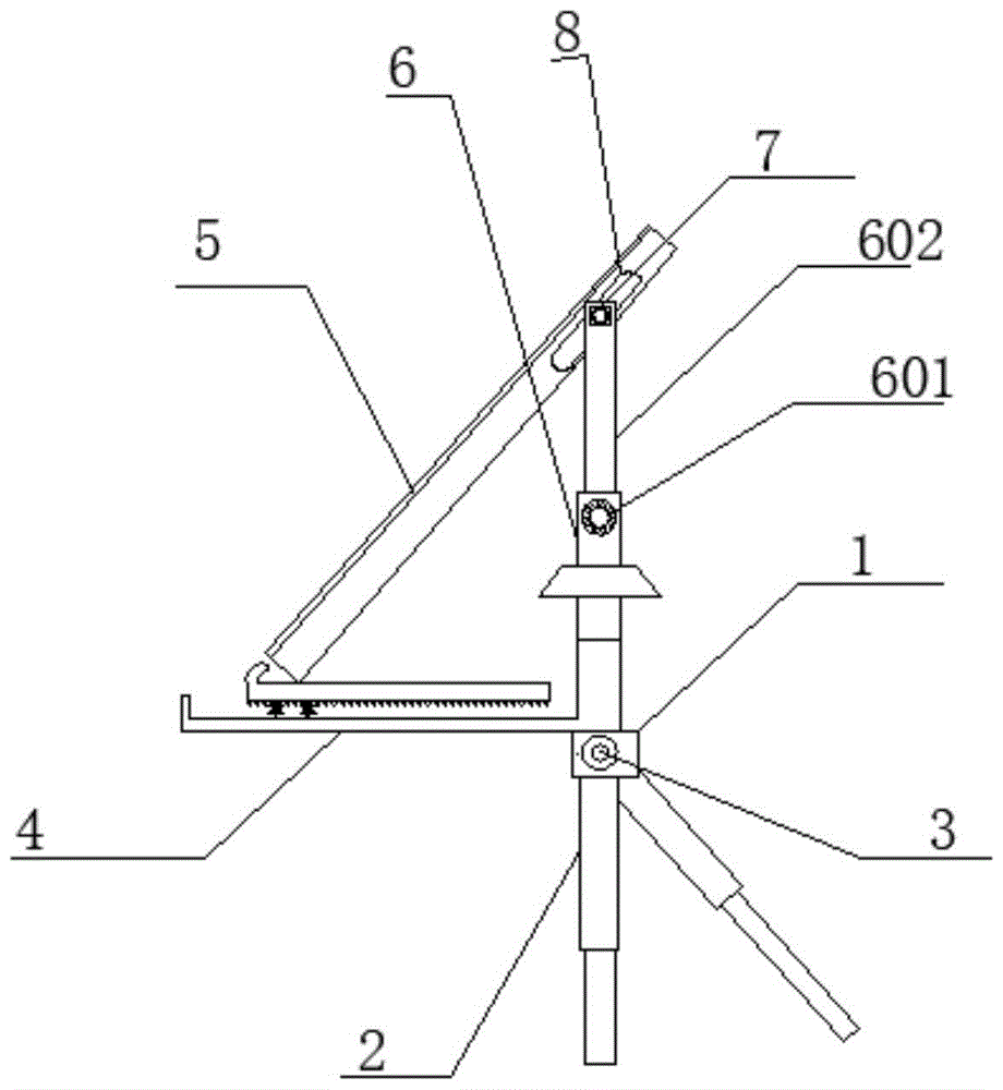 一种教学用方便调节的画板架的制作方法