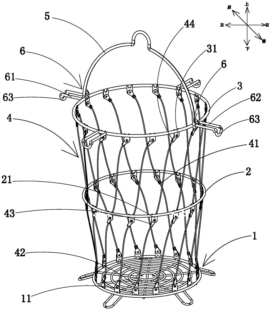 一种伸缩式螺旋烤篮的制作方法