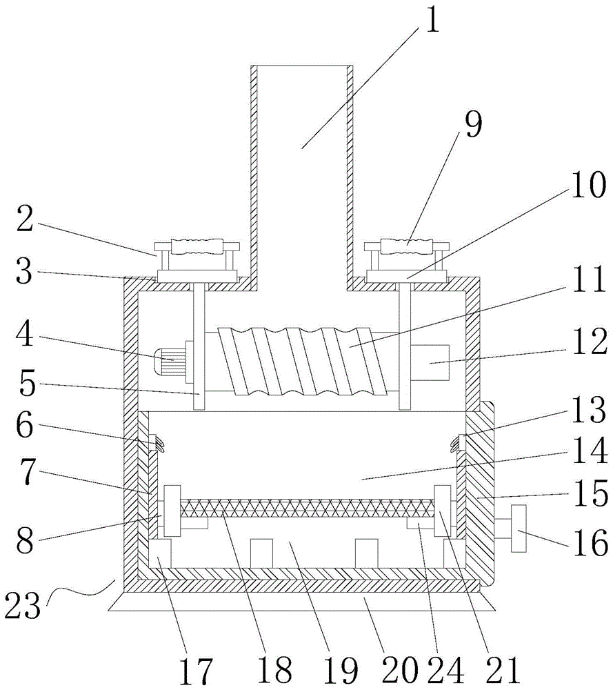 一种可调整的建筑垃圾粉碎机的制作方法