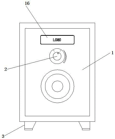 一种带发光logo的音箱的制作方法