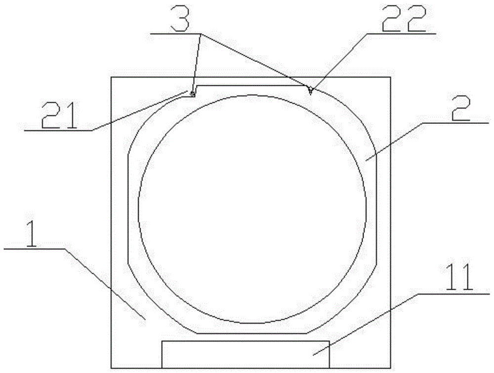 一种贴膜平台铁环定位结构的制作方法