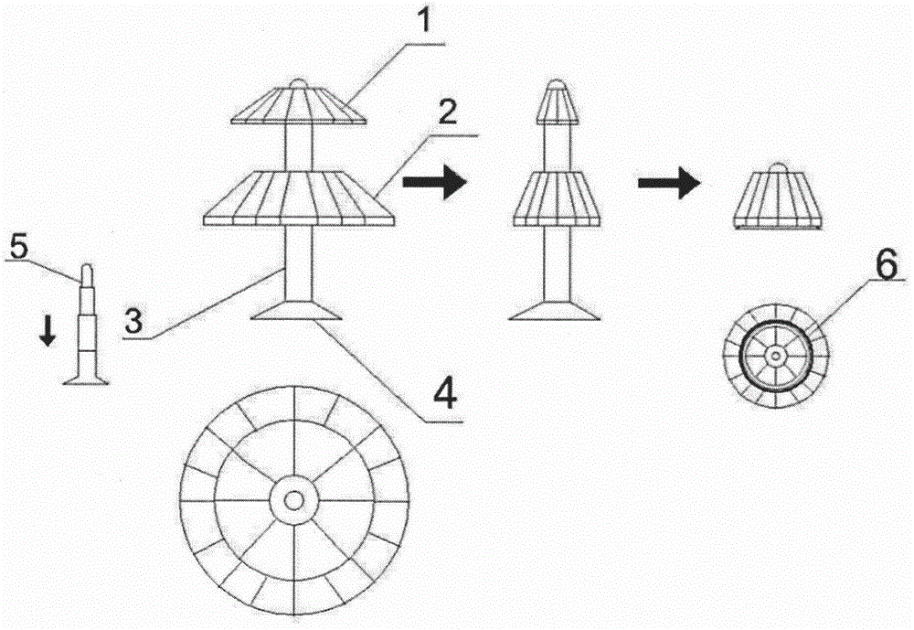 立体多层伞形太阳能装置的制作方法