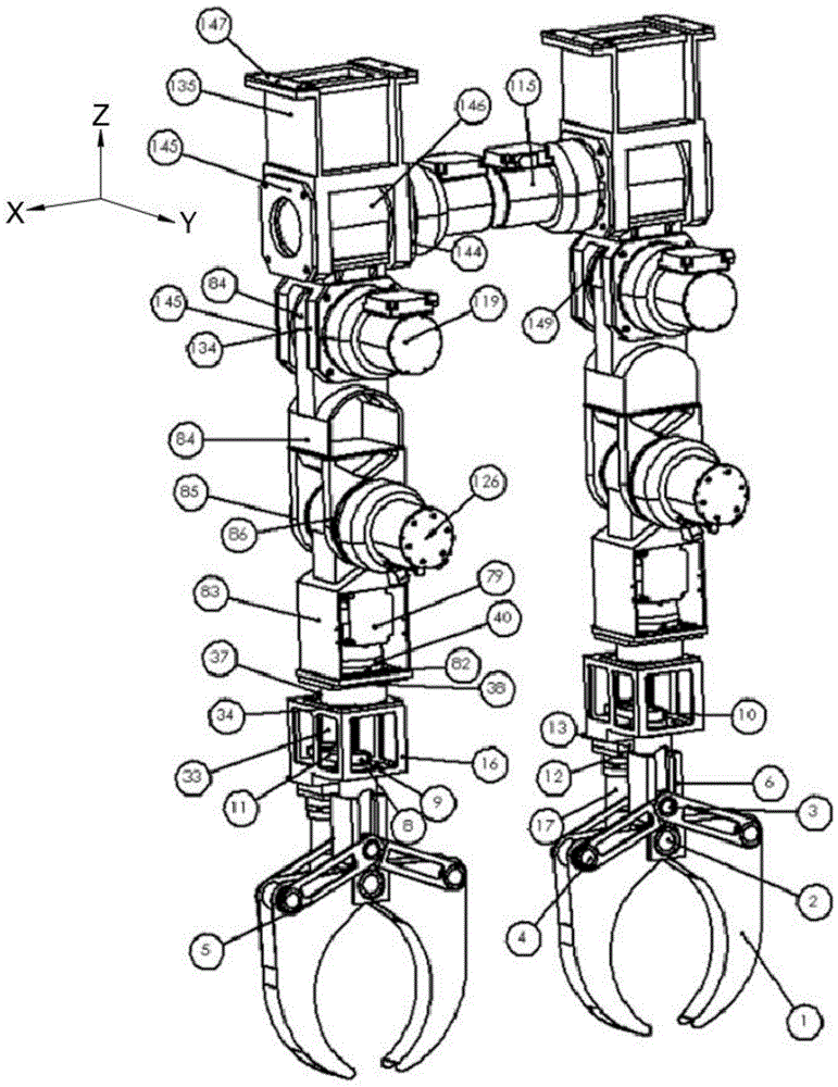 一种基于双RRRR构型的水下多功能协作型双机械臂的制作方法