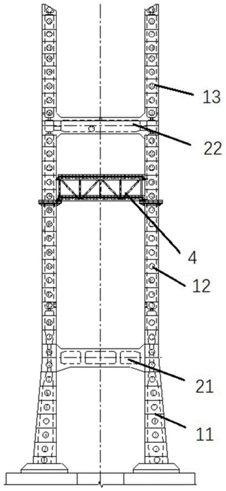 桥梁高塔施工方法及其施工设备与流程