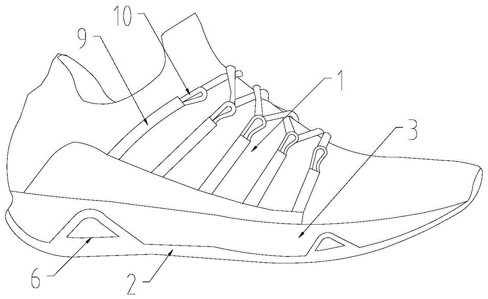 一种轻盈耐磨的跑鞋的制作方法