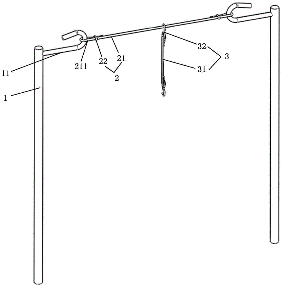 一种母猪配种用输精袋的吊挂装置及其制作方法与流程