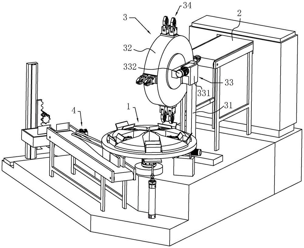一种圆盘胶订机的自动上下料系统的制作方法