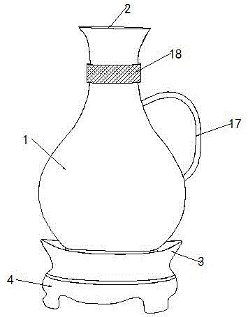 一种陶瓷插花瓶的制作方法