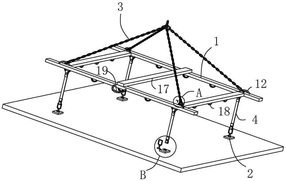 一种用于起吊板材的四角磁力吊顶的制作方法