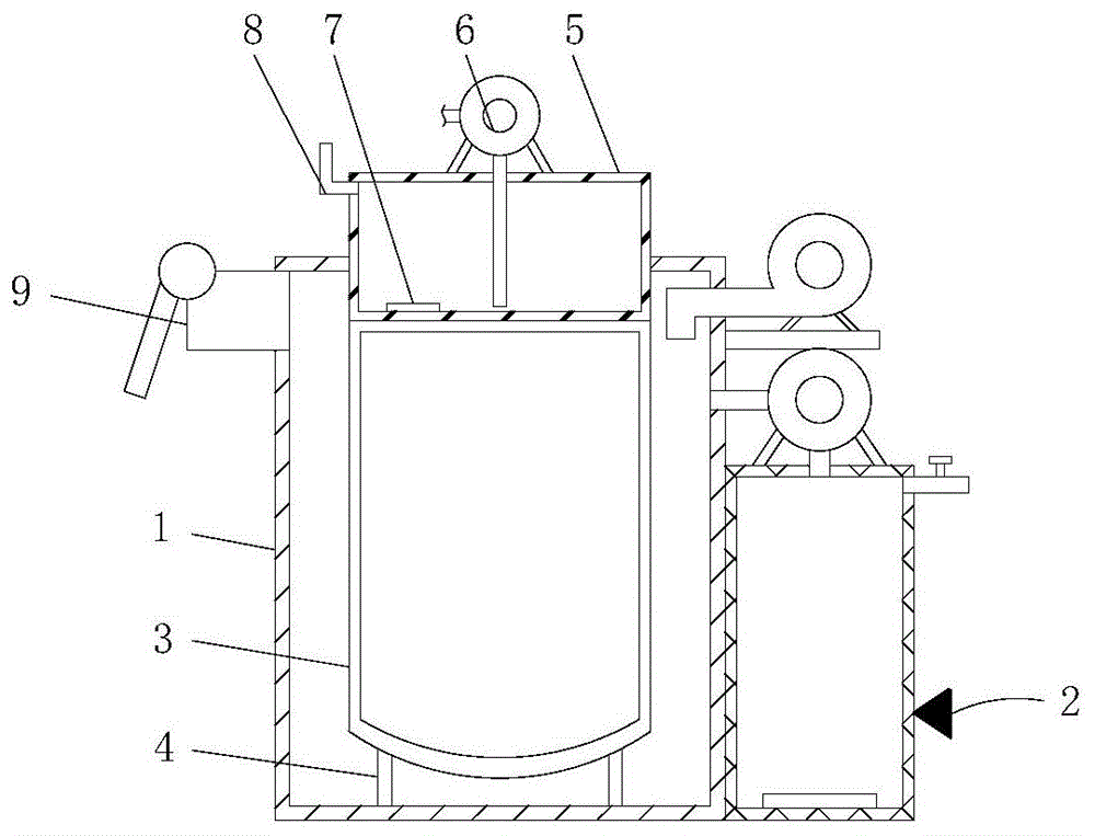 一种井式氮化炉内冷却装置的制作方法