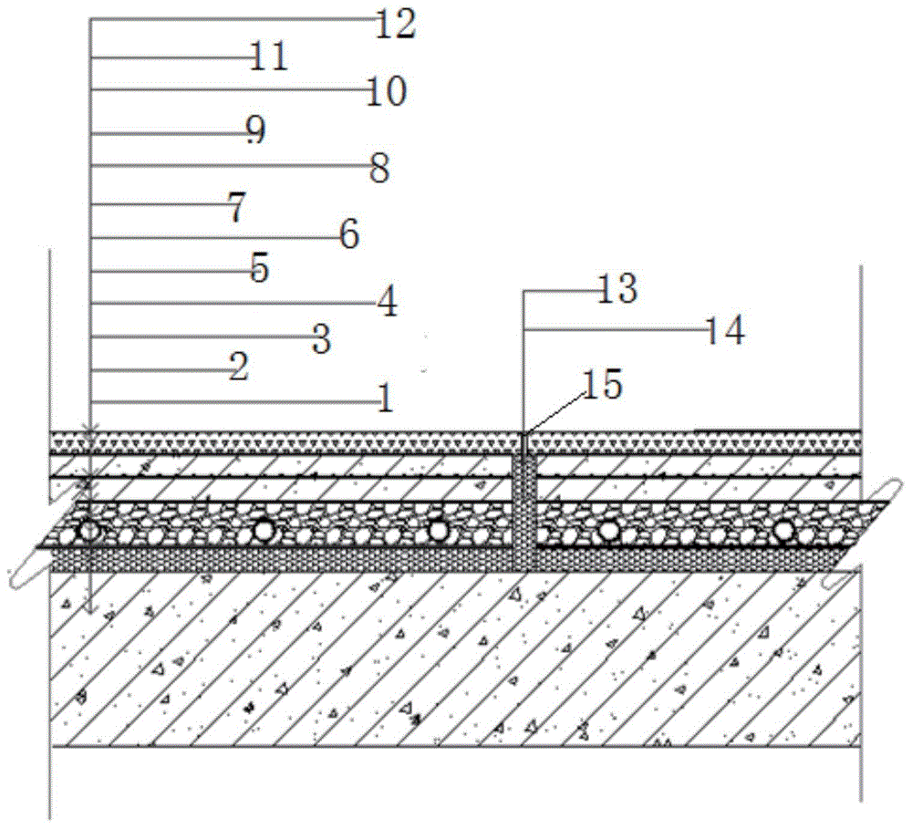 一种环氧磨石地坪防开裂结构及其施工方法与流程