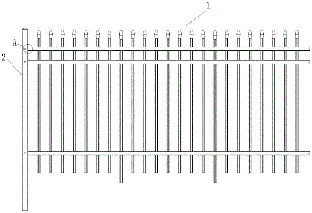 一种围栏及其连接方法与流程