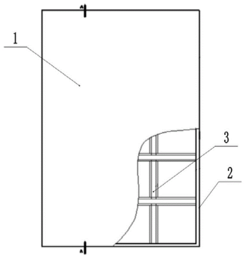 一种波纹形腹板钢结构人防门扇及制造方法与流程
