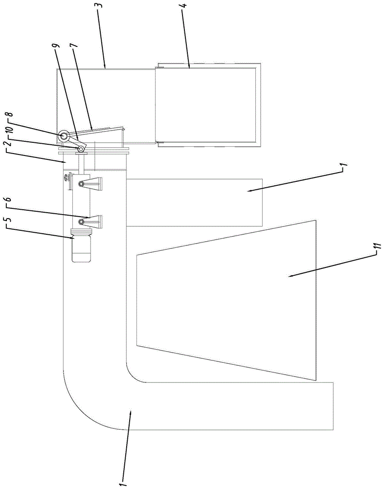 高炉槽自动对接式集烟装置的制作方法