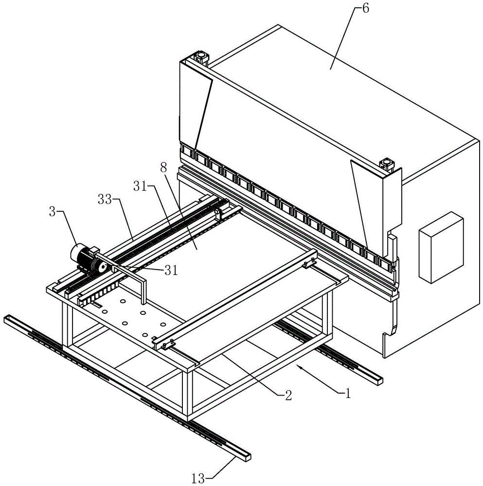 剪板机上的辅助上料架的制作方法