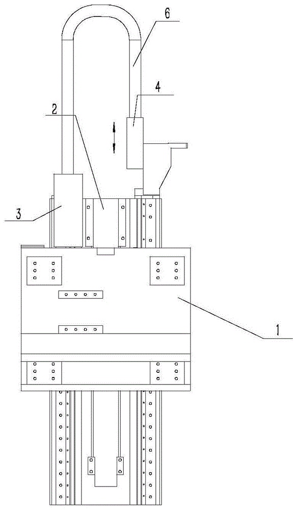 一种龙门加工中心的拖链安装结构的制作方法