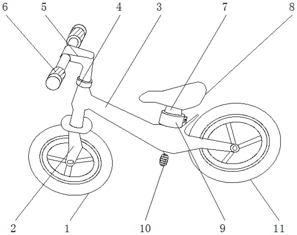 儿童滑步车的制作方法