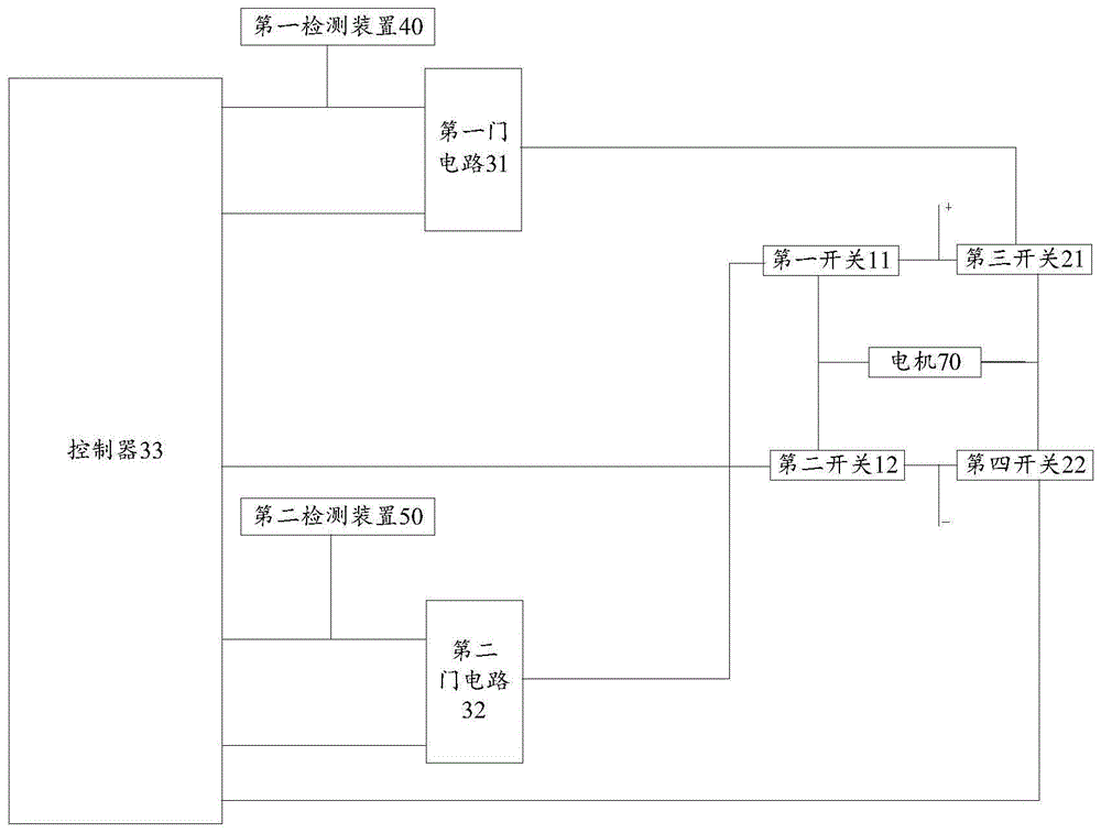 电机控制电路及升降装置的制作方法