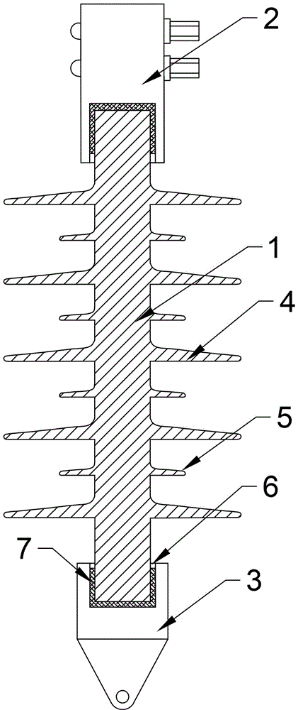 一种长棒形瓷绝缘子及胶装方法与流程