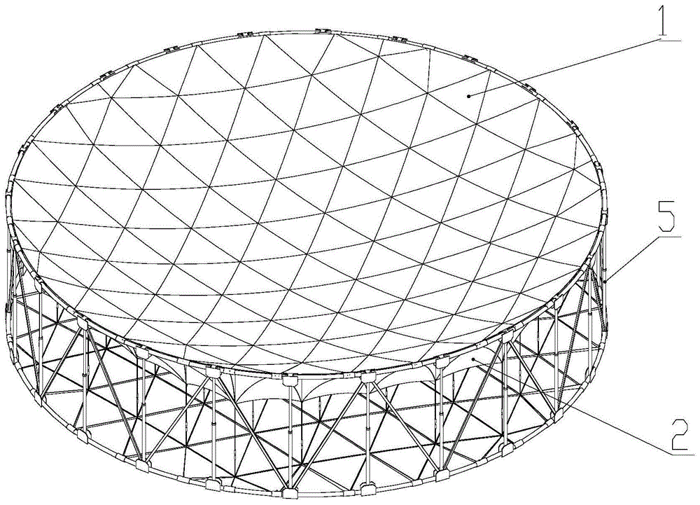 一种索膜组合结构可展开卫星天线的制作方法