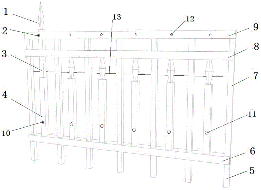 一种建筑施工用防护栏的制作方法