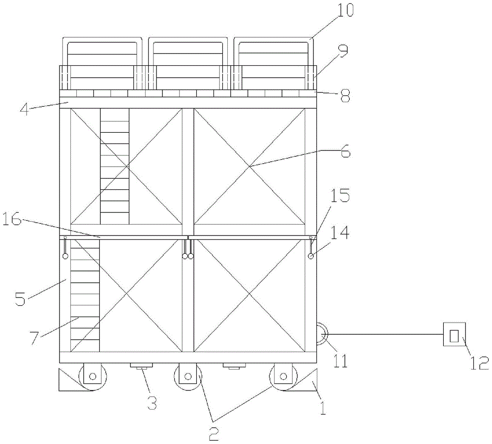 多功能移动式圆形隧洞灌浆作业平台装置的制作方法