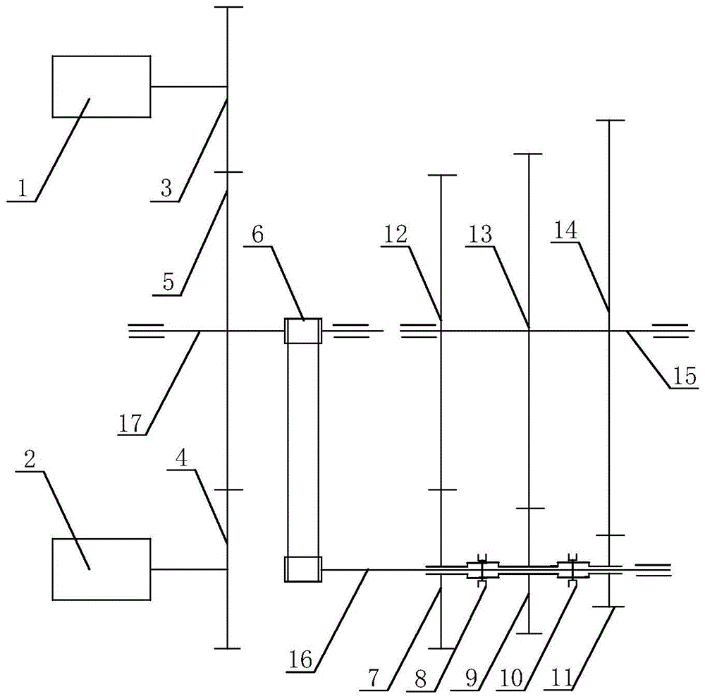 双电机驱动三挡变速器的制作方法